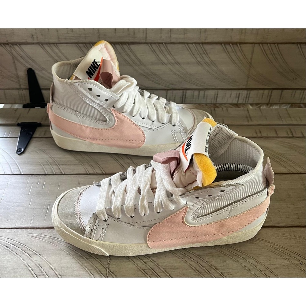 Nike 9.5 Blazer Mid '77 Women's Size 9 Jumbo White Pink Oxford Sneaker